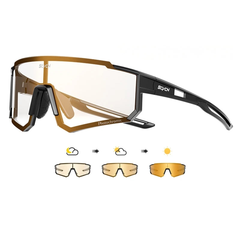 Óculos de Sol Esportivo Fotocromático para Ciclismo, Corrida e Beach Tennis - ShadowVision