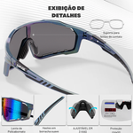 Óculos de Sol Esportivo com Proteção UV400 para Ciclismo, Corrida e Beach Tennis - MaxOpitc