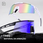 Óculos Esportivo PowerVision - Lentes HD e Grip Hidrofílico Antiderrapante