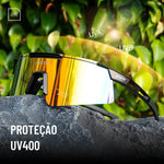 Óculos Esportivo PowerVision - Lentes HD e Grip Hidrofílico Antiderrapante