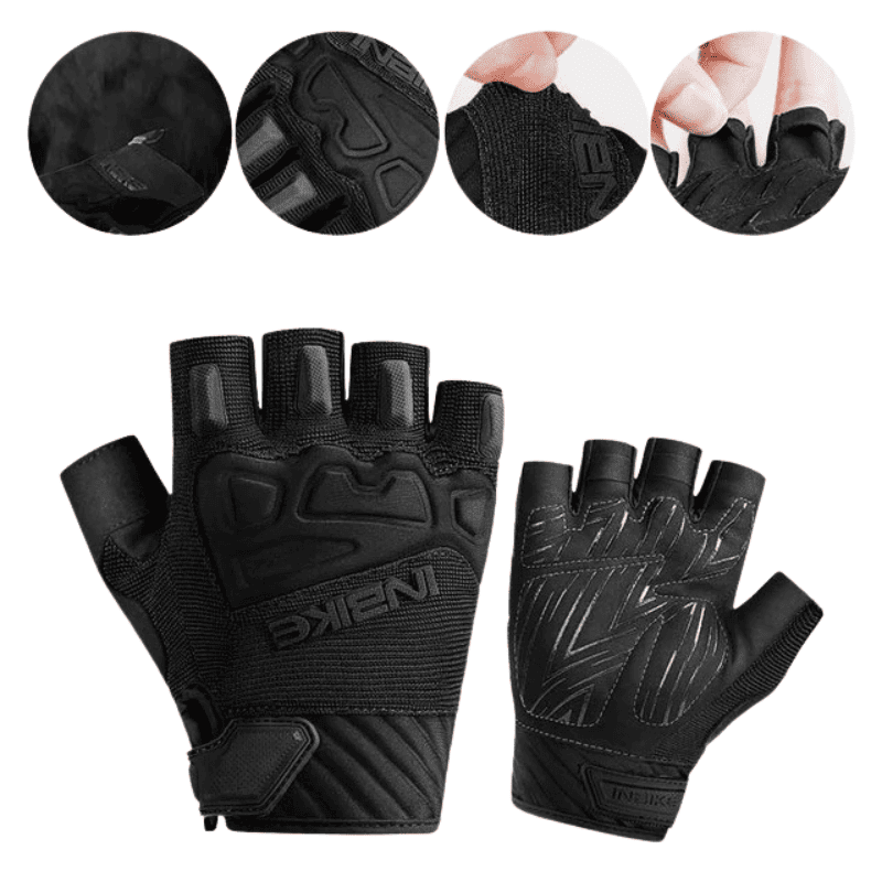 Luva antiderrapante com protecão TPR para Ciclismo