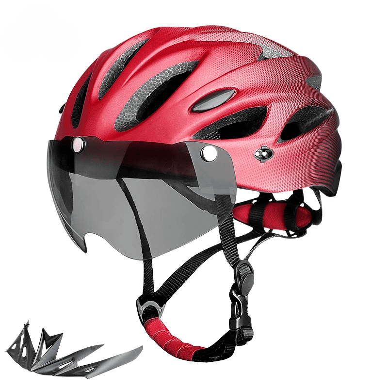 Capacete Leve com Luz LED Para Ciclismo