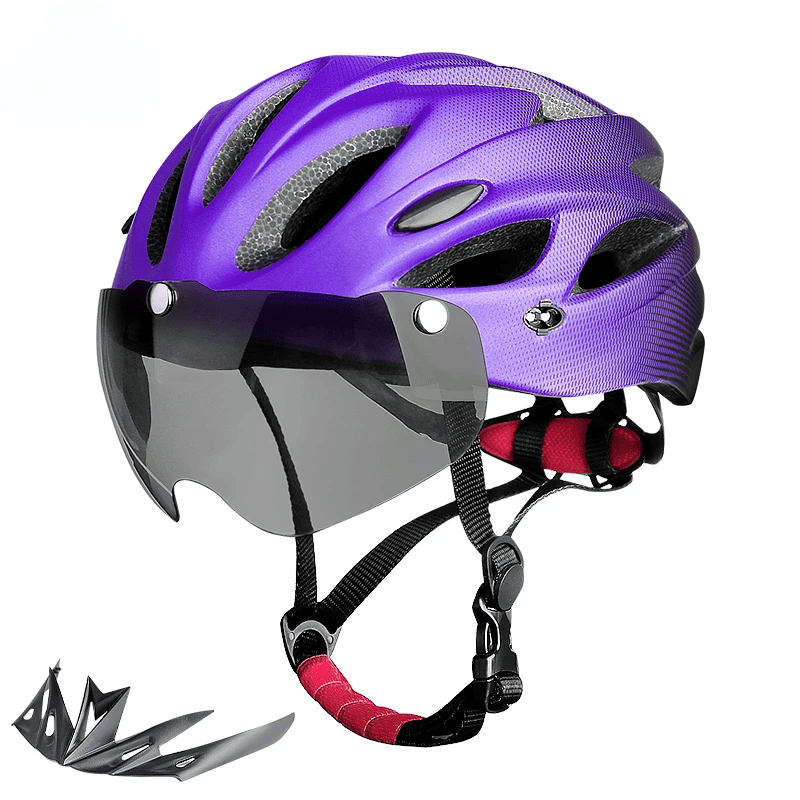 Capacete Leve com Luz LED Para Ciclismo