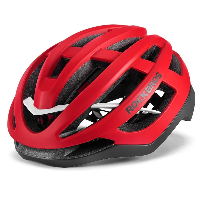 Rockbros capacete de bicicleta respirável ultraleve integralmente moldado unissex à prova de choque ajustável capacete de bicicleta de estrada equipamentos de ciclismo