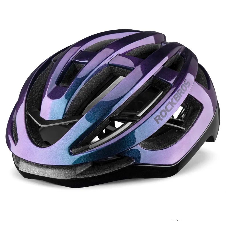 Rockbros capacete de bicicleta respirável ultraleve integralmente moldado unissex à prova de choque ajustável capacete de bicicleta de estrada equipamentos de ciclismo