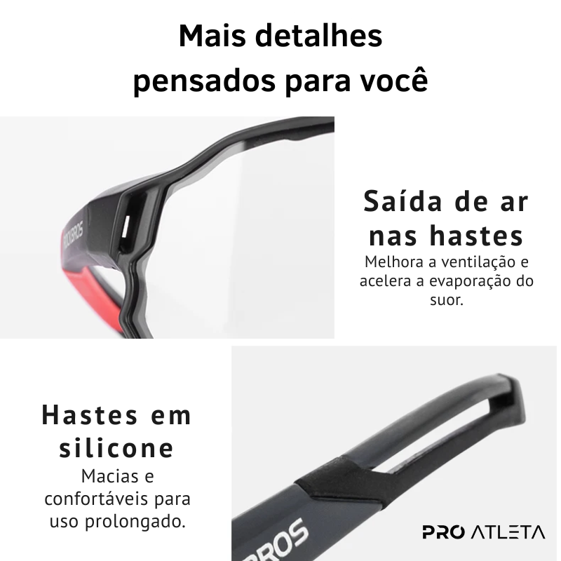 Óculos de Sol StormLens para Ciclismo, Corrida e Beach Tennis