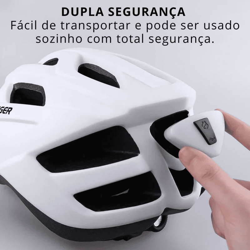Capacete Ultraleve com luz LED Para Ciclismo