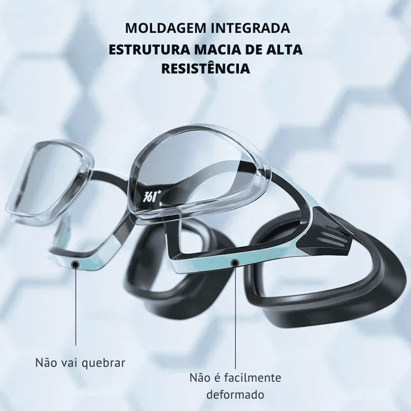 Óculos de Natação Profissional com Visão HD