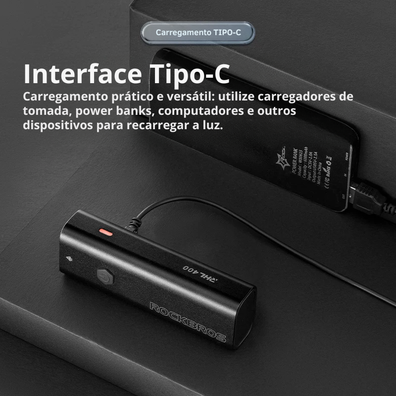 Farol Para Bicicleta + Visibilidade Máxima
