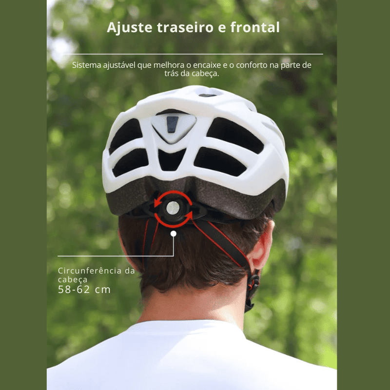Capacete Ultraleve com luz LED Para Ciclismo