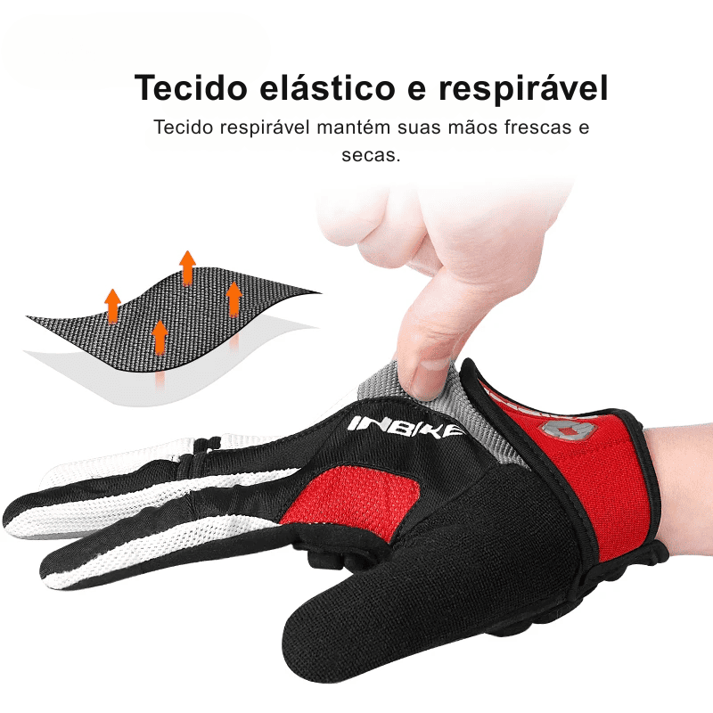 Luva com amortecimento em gel para Ciclismo