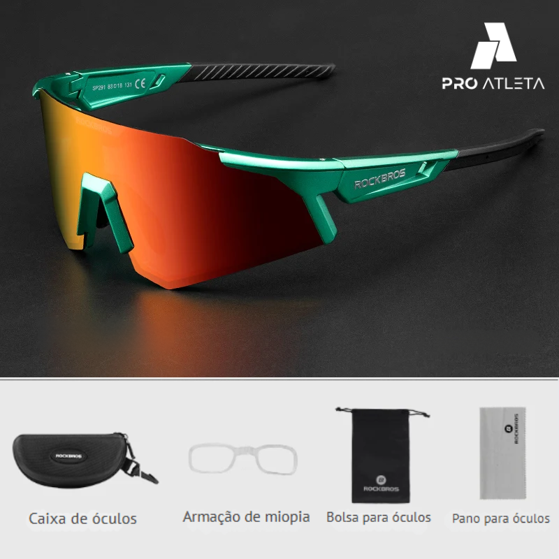 Óculos de sol para Ciclismo, Corrida e Beach Tennis - VisionBolt