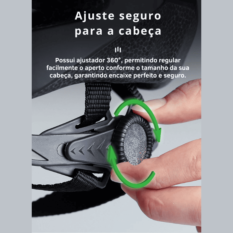 Capacete Leve com Luz LED Para Ciclismo