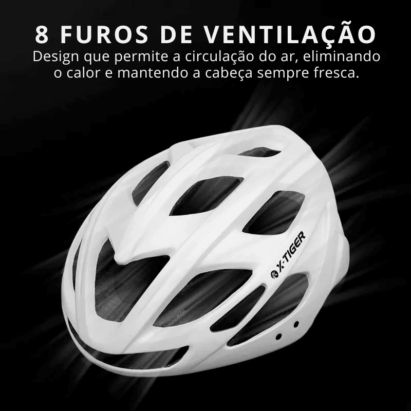 Capacete Ultraleve com luz LED Para Ciclismo