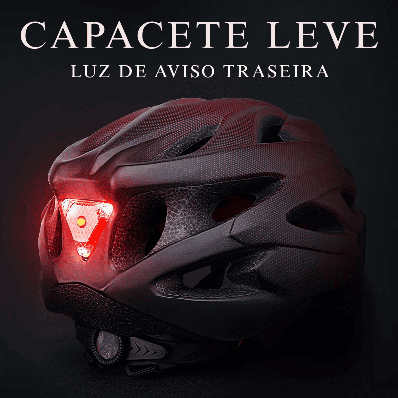 Capacete Leve com Luz LED Para Ciclismo