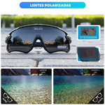 Óculos de Sol Esportivo Polarizado para Ciclismo, Corrida e Beach Tennis - TriSport