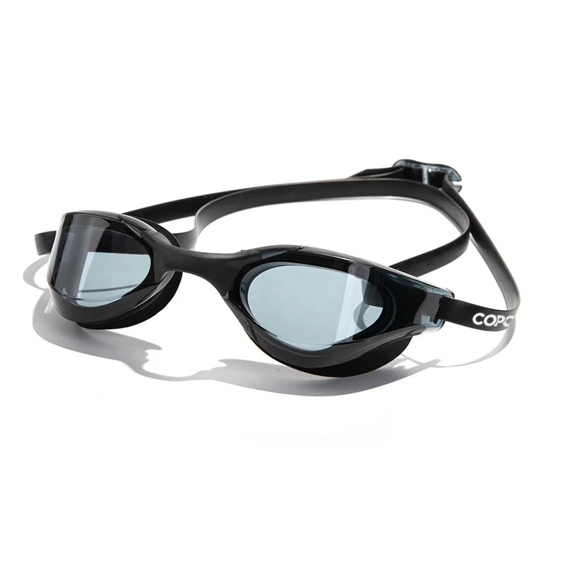 Copozz profissional à prova dwaterproof água chapeamento claro duplo anti-nevoeiro óculos de natação anti-uv masculino feminino óculos de natação com caso