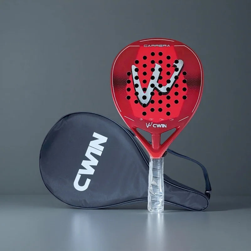 Raquete de Padel Profissional de fibra de carbono e fibra de vidro