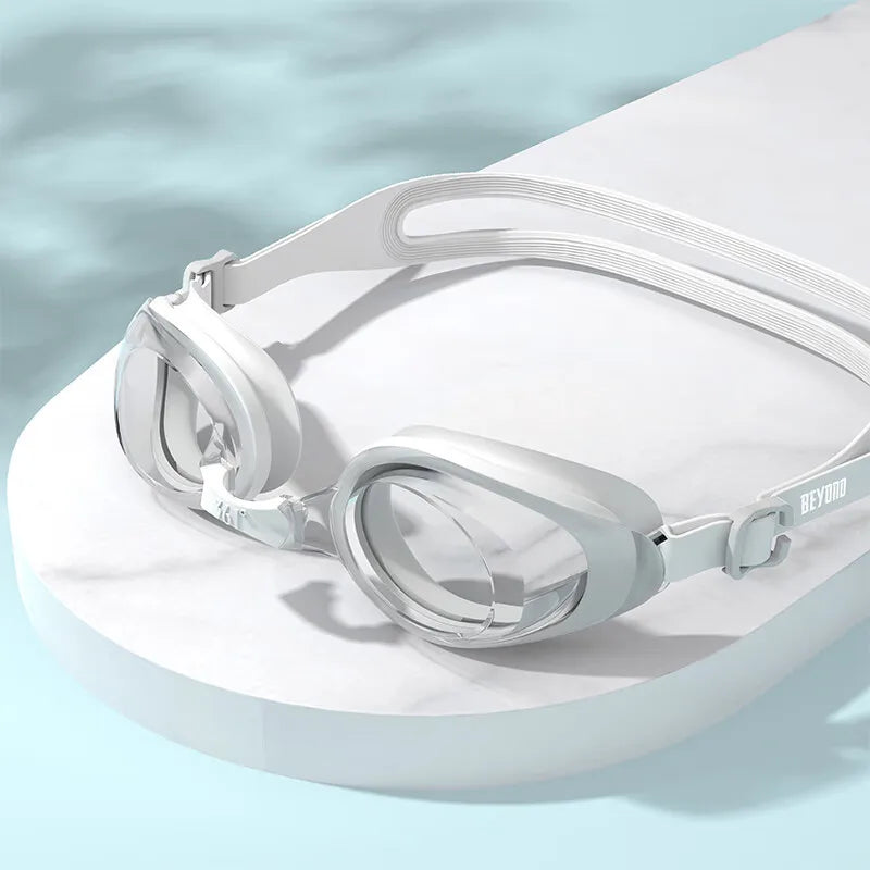 Marca óculos de natação das mulheres dos homens anti nevoeiro anti-uv silicone à prova de vazamento esportes aquáticos óculos piscina acessórios
