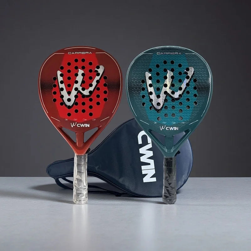 Raquete de Padel Profissional de fibra de carbono e fibra de vidro