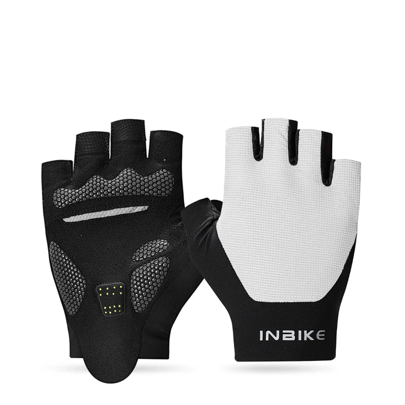 Inbike metade do dedo luvas de ciclismo verão luvas de bicicleta absorção de choque respirável mountain bike mtb luvas acessórios de ciclismo
