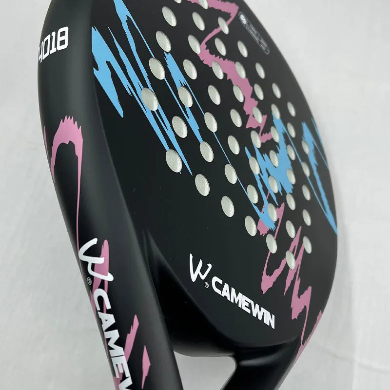 Raquete de Padel Profissional de Fibra de Carbono