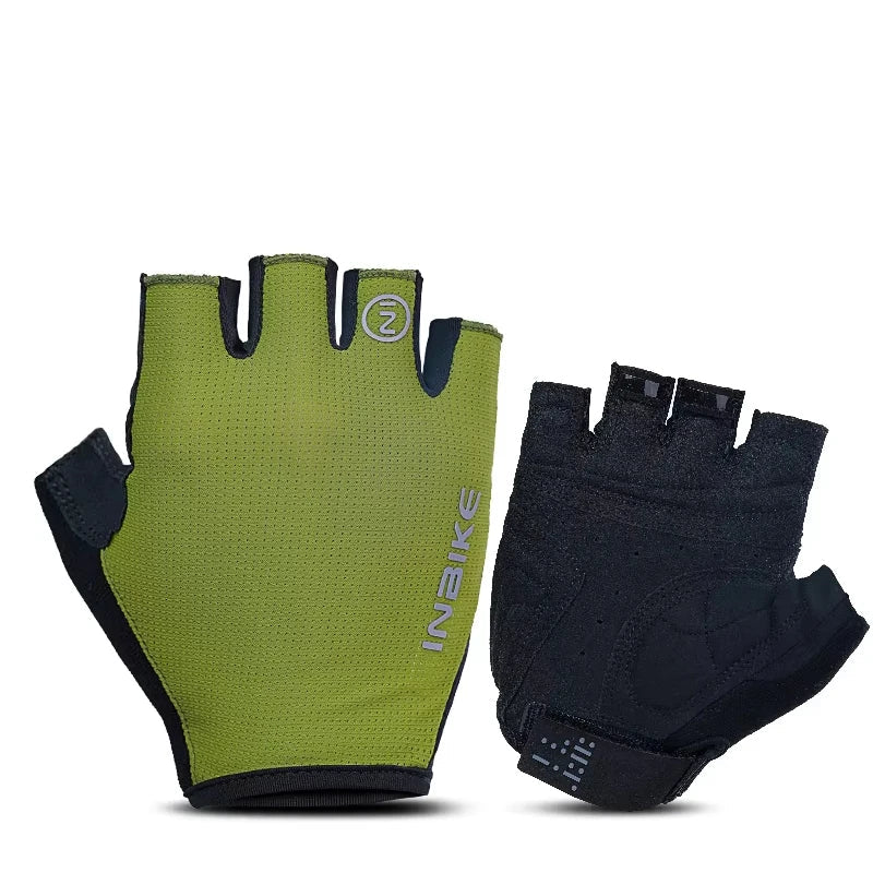 Inbike metade do dedo luvas de ciclismo verão luvas de bicicleta absorção de choque respirável mountain bike mtb luvas acessórios de ciclismo