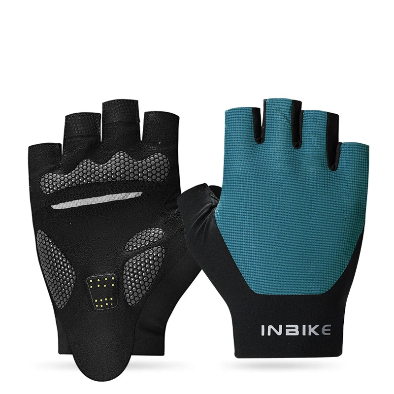 Inbike 2025 verão luvas de ciclismo para homens absorção de choque acolchoado respirável luvas de bicicleta mtb estrada mountain bike equitação luvas