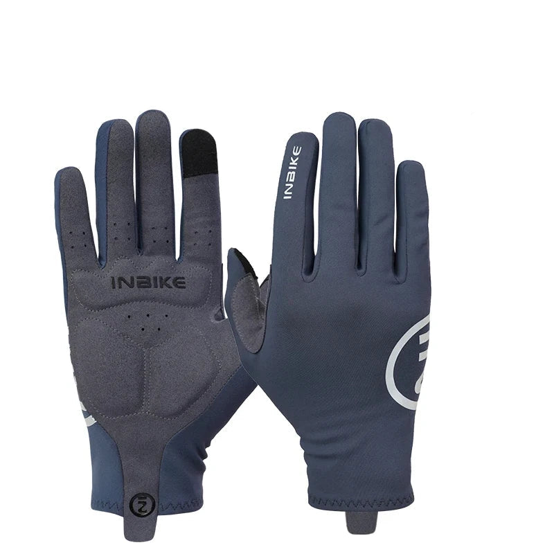 Inbike 2024 luvas de ciclismo gel acolchoado para homens outono inverno velo luvas da bicicleta estrada mtb dedo cheio touchscreen acessórios da bicicleta