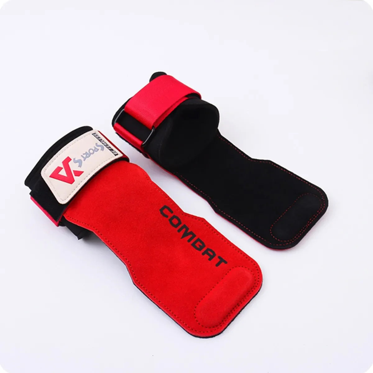 Profissional Halterofilismo Cinto Pads, 3 Camadas Couro Ginásio Fitness Luvas, Anti-Skid Grips, Deadlift, Palm Proteção, Workout
