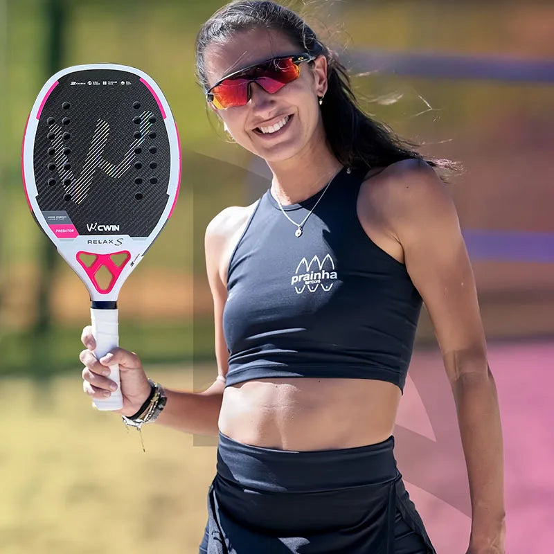 Raquete de Beach Tennis Fibra de Carbono 3K