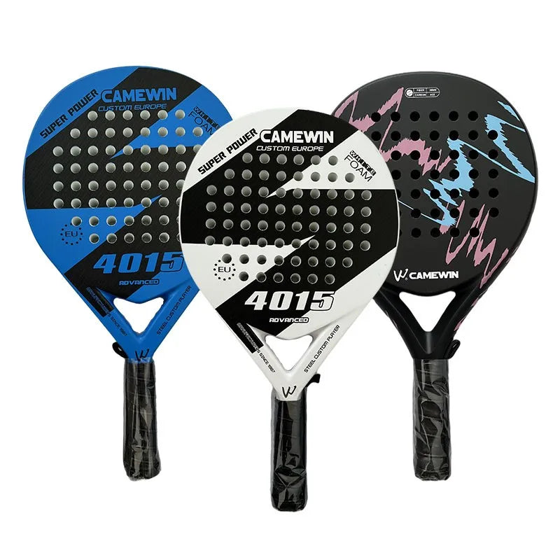 Raquete de Padel Profissional de Fibra de Carbono