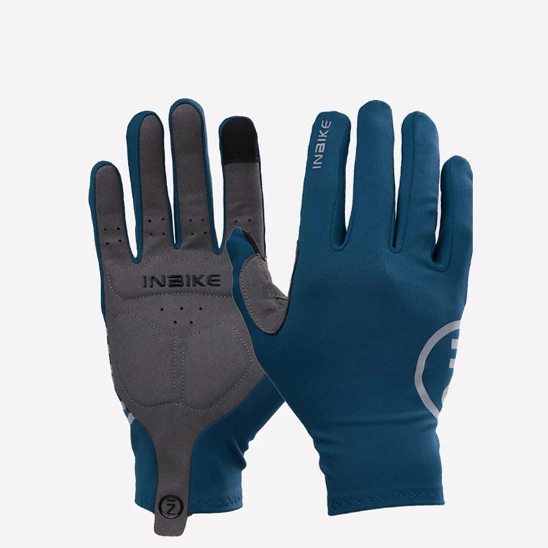 Inbike 2024 luvas de ciclismo gel acolchoado para homens outono inverno velo luvas da bicicleta estrada mtb dedo cheio touchscreen acessórios da bicicleta