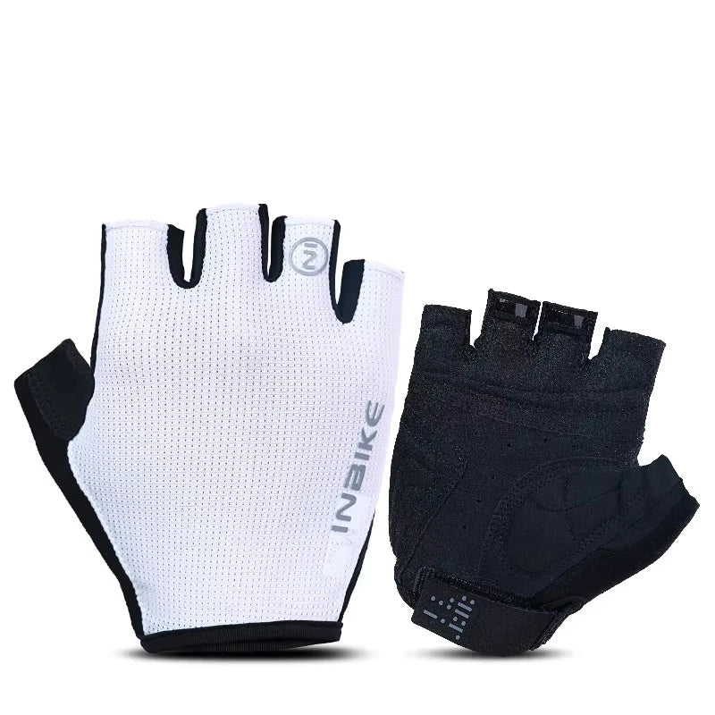 Inbike metade do dedo luvas de ciclismo verão luvas de bicicleta absorção de choque respirável mountain bike mtb luvas acessórios de ciclismo