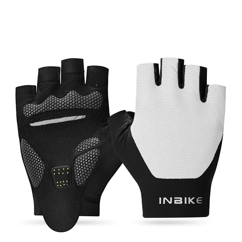 Inbike 2025 verão luvas de ciclismo para homens absorção de choque acolchoado respirável luvas de bicicleta mtb estrada mountain bike equitação luvas