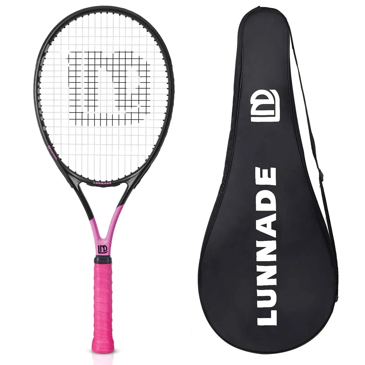 Alpsport 1 unidade/lote Raquete de tênis (incluindo bolsa e cordas) Fibra de carbono Material composto Raquete Projetada para meninos e meninas.
