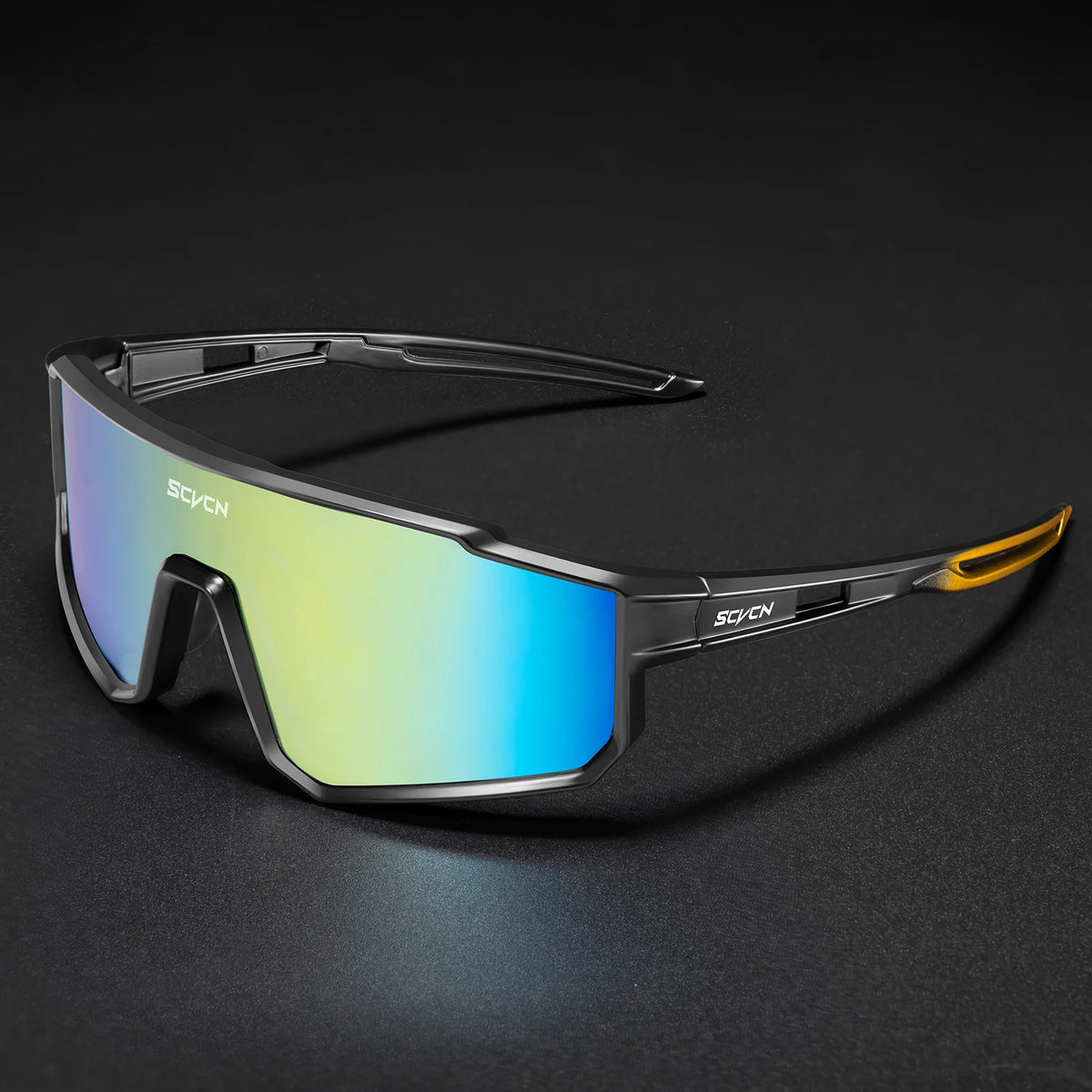 Scvcn óculos de ciclismo moda esportes ao ar livre óculos de sol uv400 correndo óculos de sol dos homens mtb ciclismo óculos de bicicleta de estrada