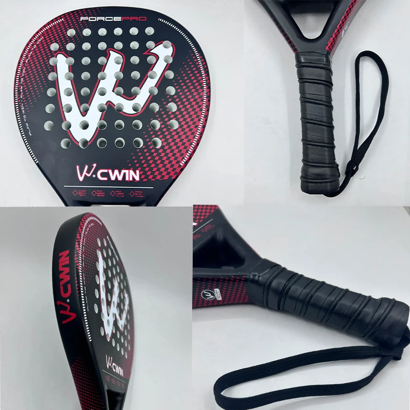 Raquete de Padel Profissional de fibra de carbono