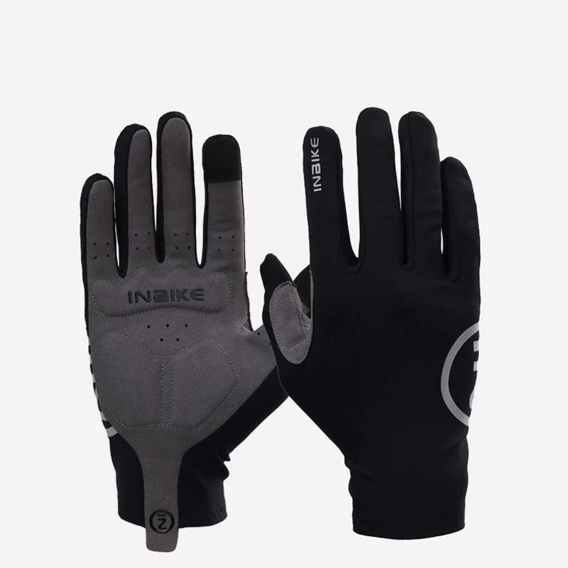 Inbike 2024 luvas de ciclismo gel acolchoado para homens outono inverno velo luvas da bicicleta estrada mtb dedo cheio touchscreen acessórios da bicicleta