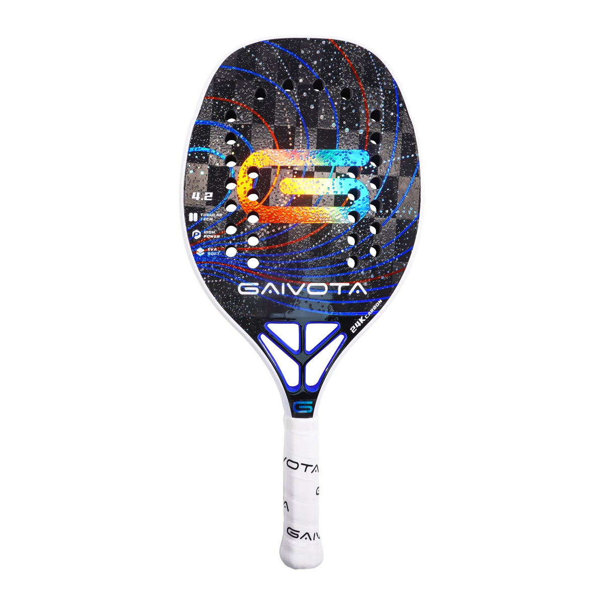 GAIVOTA raquete de tênis de praia balanceada e confortável carbono 24K raquete profissional cor gradiente + mochila