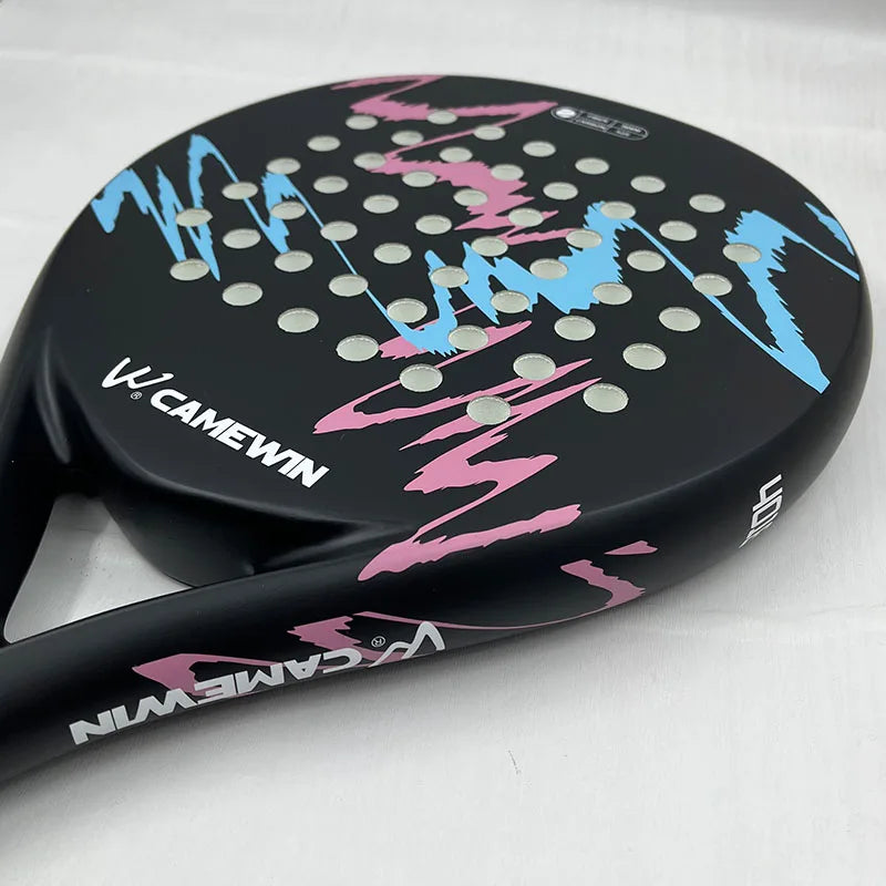 Raquete de Padel Profissional de Fibra de Carbono
