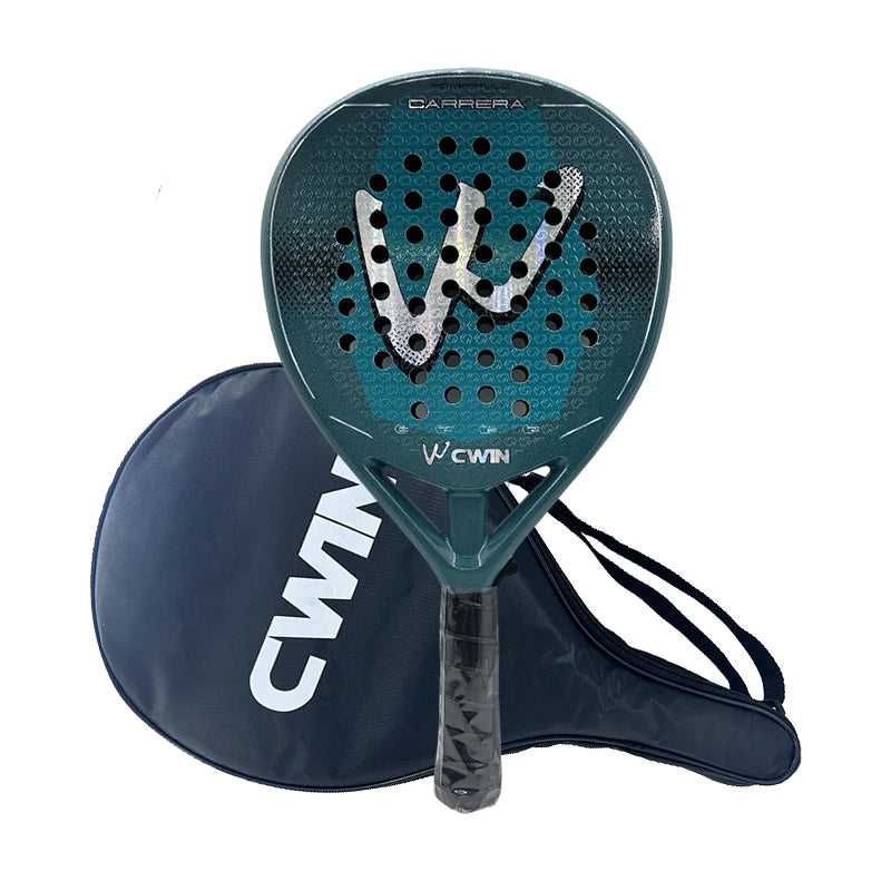 Raquete de Padel Profissional de fibra de carbono e fibra de vidro