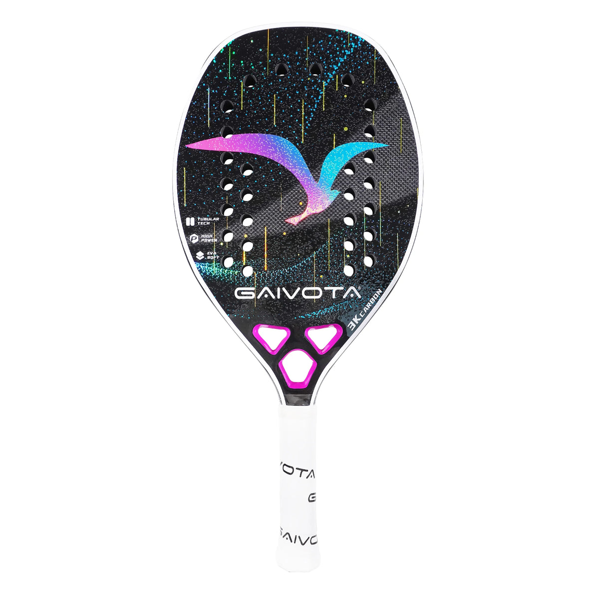 Raquete de tênis de praia de fibra de carbono GAIVOTA 2025 3K + mochila