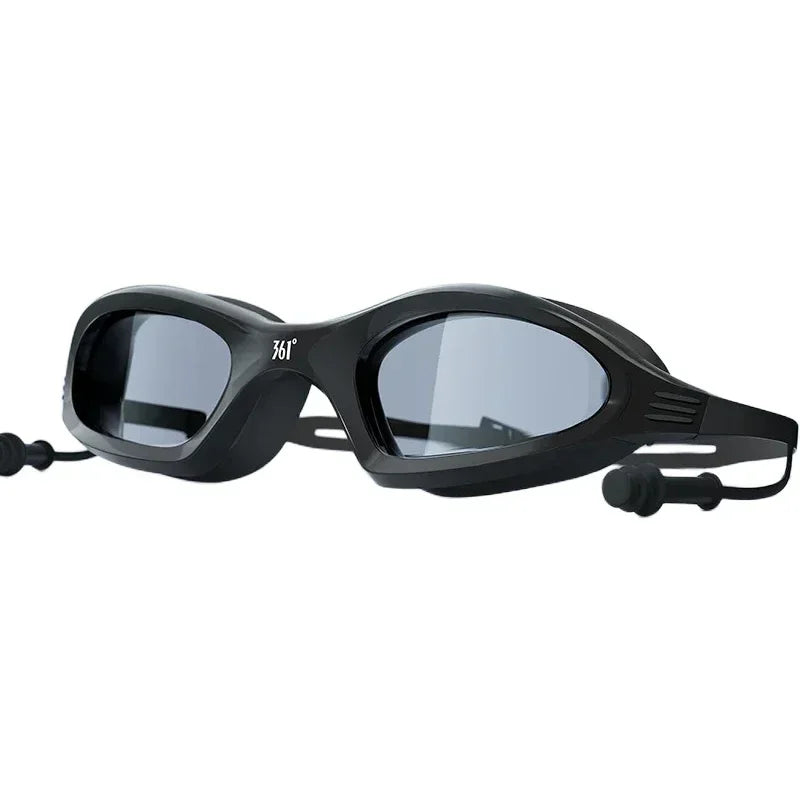 Óculos de natação profissionais hd, à prova d'água, antiembaçante, silicone, equipamento esportivo de corrida aquática para homens e mulheres